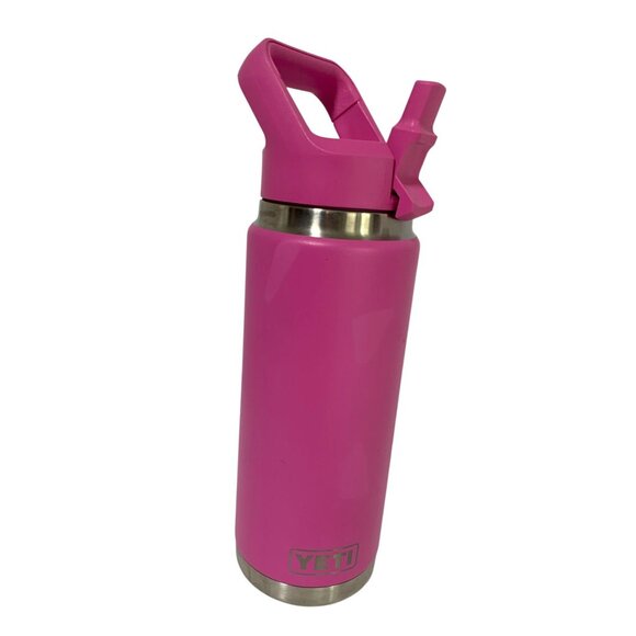 Yeti Water Bottle Pink 26 oz with handle Straw See photos for handle scar - Picture 1 of 7